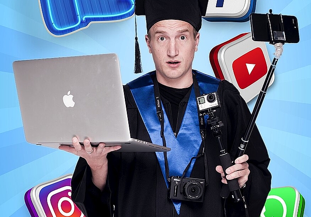 Moderator und Comedian Stefan Büsser stellt am Donnerstag, 23. Januar im Stadttheater Olten die Frage, ob es noch ein offline-Leben gibt? (Bild: ZVG)