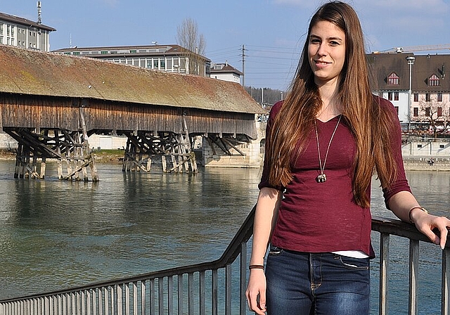 Die Hochsprung-Athletin und Studentin Nathalie Lauber befindet sich auf Erfolgskurs. (Bild: B. Beyeler)
