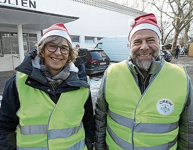 Corinne Belke und Thomas Kohler, Lostorf, vom Helfer-Team.