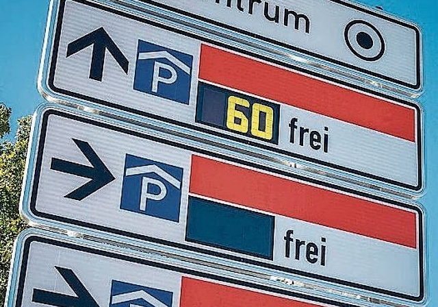 Ein Schritt vorwärts: Das Oltner Park- leitsystem ist bestellt und die Ausführung soll voraussichtlich im ersten Quartal 2021 beginnen. (Bild: Fotolia)