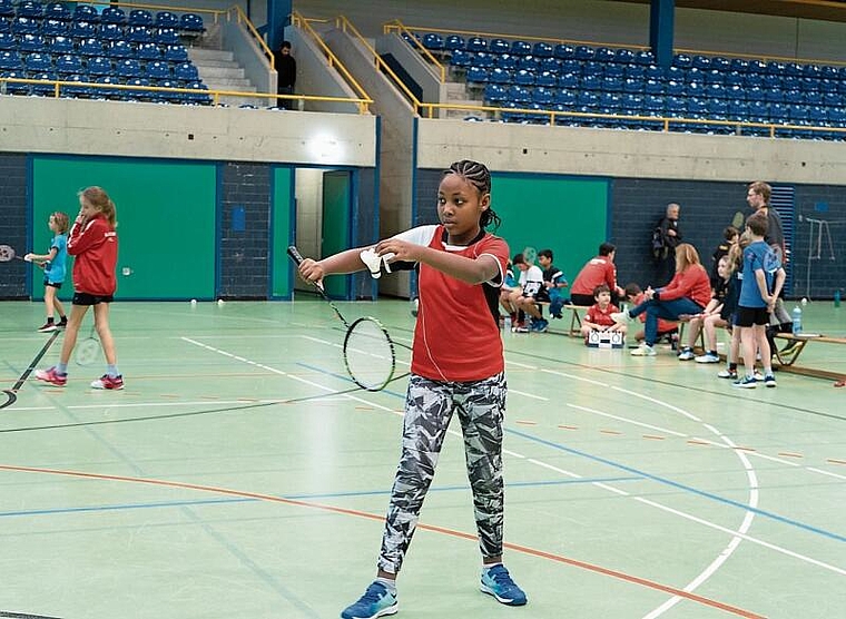 Die zehnjährige Marta spielt seit einem Jahr regelmässig Badminton. (Bild: ZVG)