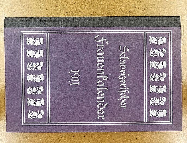 Deckblatt des ersten «Frauenkalenders» 1911 in Jugendstil. (Bild: ZVG)