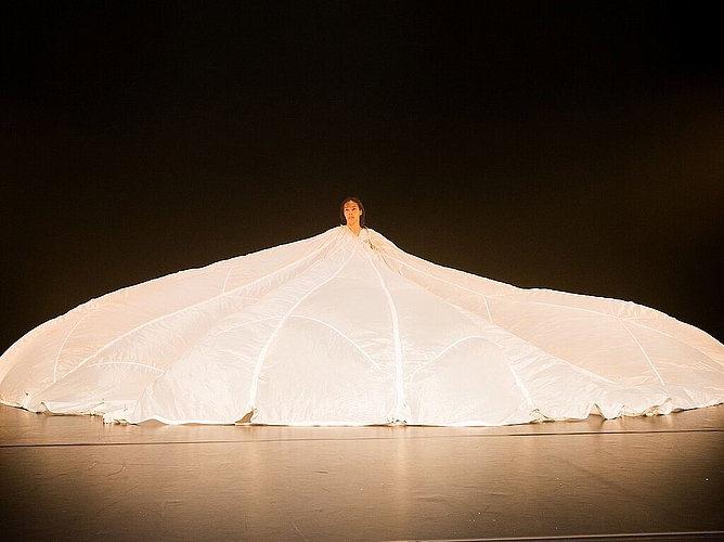 Gemeinsam mit Oltner «Mitträumenden» steht die «Dance Company betweenlines» mit der künstlerischen Leiterin Anja Gysin anlässlich der Tanztage am Sonntag, 19. Oktober auf der Schützi Bühne. (Bild: ZVG)
