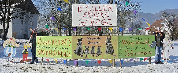Am Dienstag, 28. Februar sind an der Gunzger Fasnacht die Gallier los. (Bild: ZVG)