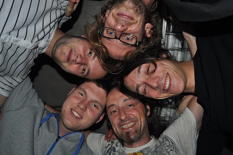 Ein starkes Team: Martin Stebler (v.l.), Andreas Borner, Rainer Ammann, Andi Spring und Remo Panzeri. (Bild: jpi)