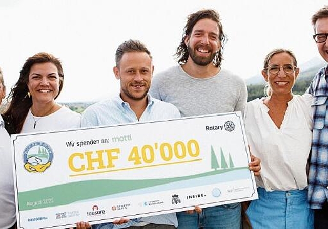 Strahlende Gesichter anlässlich der Checkübergabe. (Bild: ZVG)
