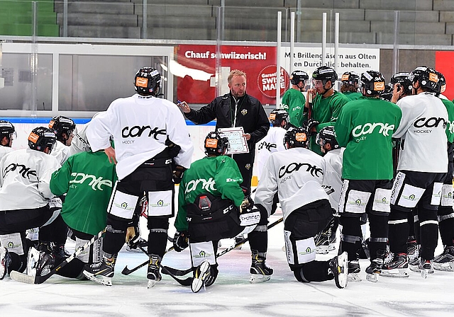 Der EHC Olten bereitet sich intensiv auf die kommende Saison vor. (Bild: Archiv / Bruno Kissling)