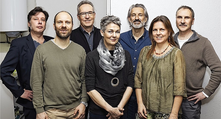 Der Livato-Vorstand (v.l.): Bruno Helfenstein, Manfred Dreier, Cyrill Jeger, Karin Krebs, Ferdinando De Maria, Astrid Hochbach und René Meier. (Bild: ZVG)