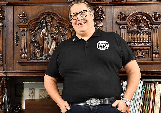 «Die Fasnacht ist ein Ort der Kreativität». Philipp Müller wird an der kommenden Oltner Fasnacht 2020 zum Obernaar Hilarius 100. (Bild: Franz Beidler)