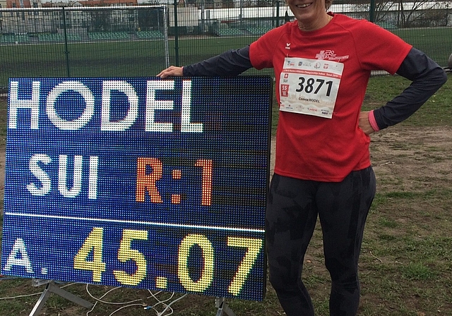 Starke Leistung von Connie Hodel an der Senioren Winterwurf WM. (Bild: ZVG)