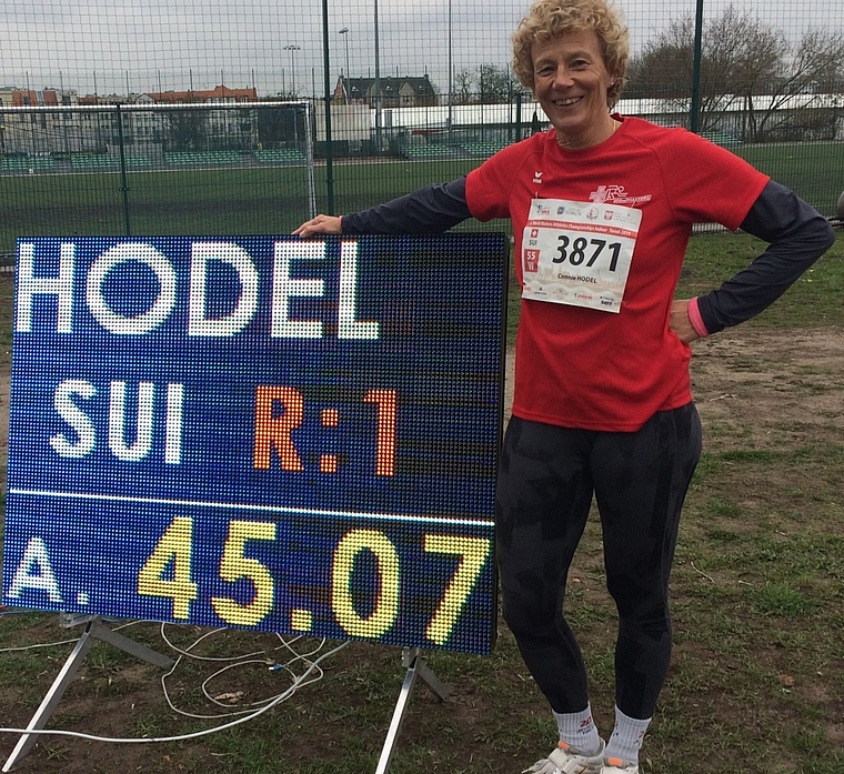 Starke Leistung von Connie Hodel an der Senioren Winterwurf WM. (Bild: ZVG)