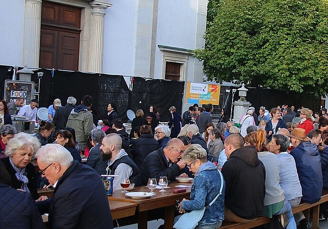 Nach dem Erfolg im vergangenen Jahr findet am Donnerstag, 6. September erneut ein Foodsave-Bankett auf der Kirchgasse in Olten statt. (Bild: ZVG)