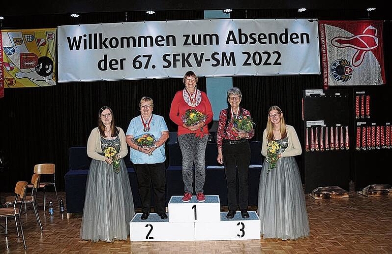Gygax (Mitte) gewann Gold an der diesjährigen Schweizermeisterschaft. (Bild: ZVG)