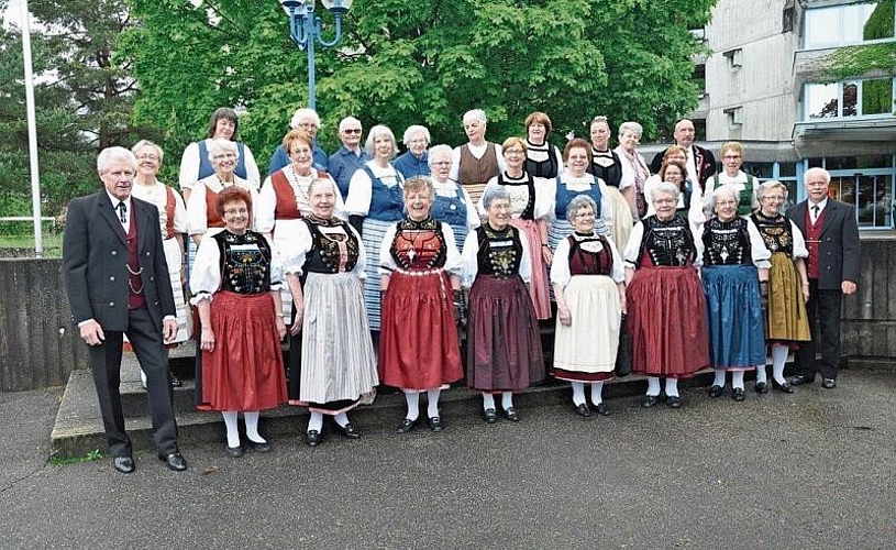 Die Trachtengruppe bei einem Anlass im Jahr 2016.
