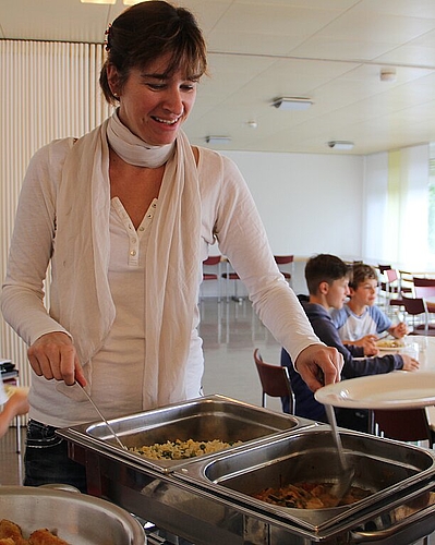 Marion Pfluger hat 2010 den Mittagstisch VENTIL ins Leben gerufen. (Bild: mim)