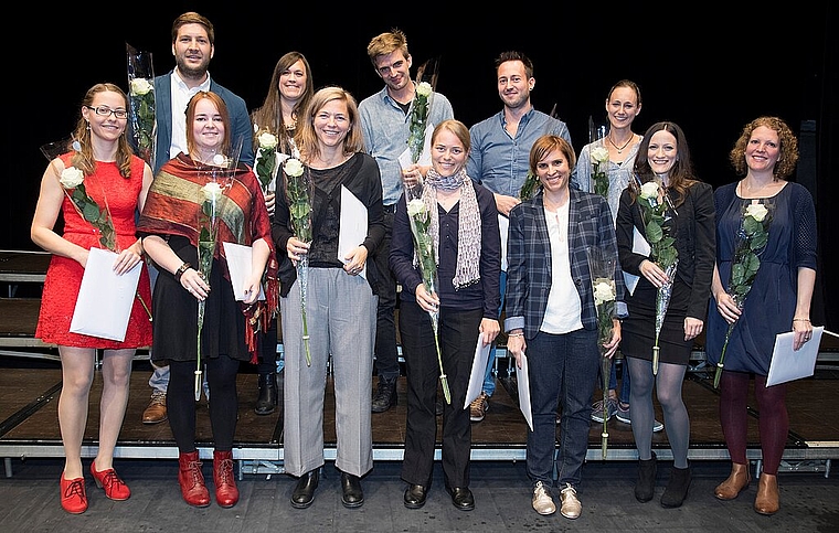 14 Studentinnen und Studenten absolvierten in Olten das Master-Studium in Sozialer Arbeit mit Schwerpunkt Soziale Innovation. (Bild: ZVG)