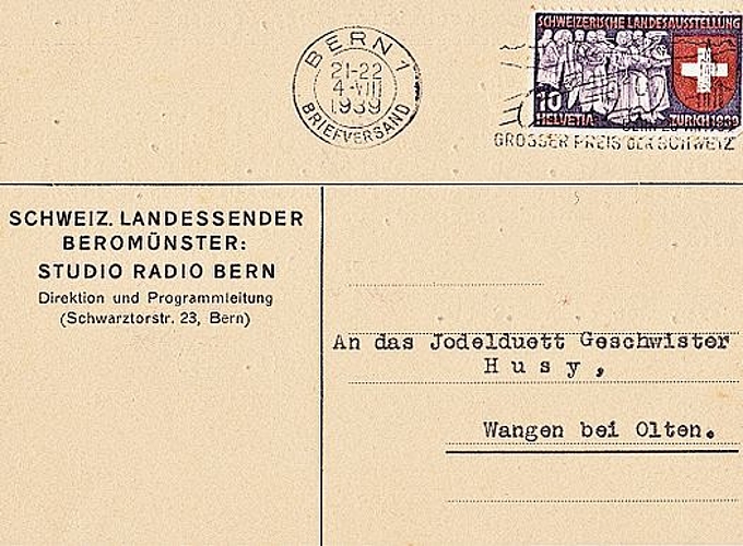 Die Vorderseite der Karte...
