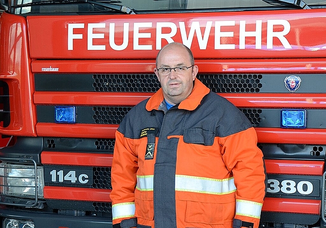 Roland Marty ist seit seinem 21. Lebensjahr in der Feuerwehr Olten. NKO)
