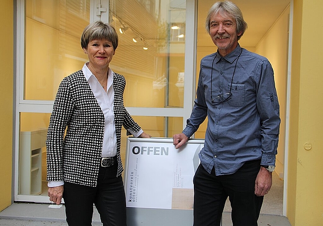Präsidentin Gabriele Bono und Vorstandsmitglied Christof Schelbert freuen sich über die neue Lokalität an der Hübelistrasse 30 in Olten. An der GV vom 9. Mai übergibt Gabriele Bono das Präsidium an Christof Schelbert. (Bild: mim)