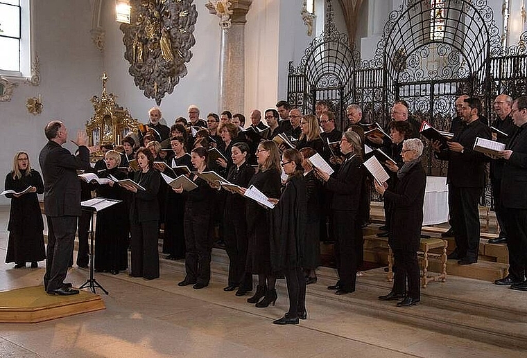Die Solothurner Vokalisten präsentieren ihr diesjähriges Passionskonzert gemeinsam mit dem ensemble glarean und der Bläserphilharmonie Zug am Freitag, 31. März in der Johanneskirche Trimbach. (Bild: ZVG)