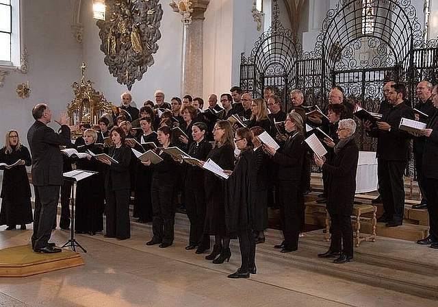 Die Solothurner Vokalisten präsentieren ihr diesjähriges Passionskonzert gemeinsam mit dem ensemble glarean und der Bläserphilharmonie Zug am Freitag, 31. März in der Johanneskirche Trimbach. (Bild: ZVG)