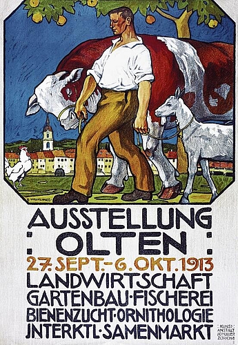 Das Ausstellungsplakat wurde von Eugen Henziross, Zeichenlehrer an der Gewerbeschule, gestaltet. (Bild: ZVG/Artifiche, Zürich)