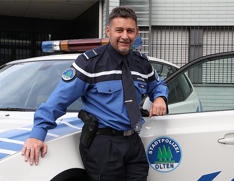 Der neue Stadtpolizeikommandant verlebte einen turbulenten, aber guten Start, bei der Stadtpolizei Olten. mim)