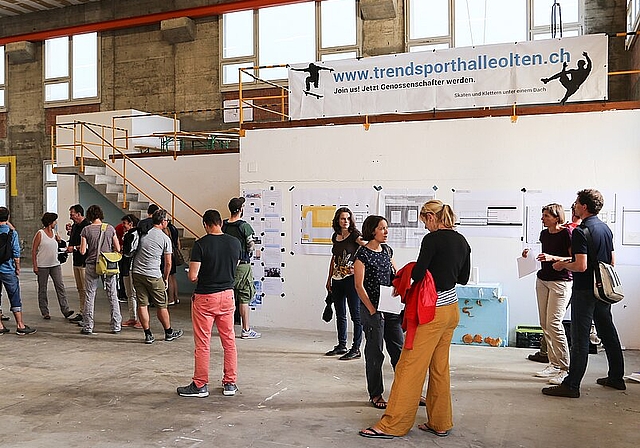 Die GV der Trendsporthalle Olten befürwortete die Strategie, bis im Herbst 2018 eine Trendsporthalle in der Alten Heilsarmee-Brocki einzurichten. (Bild: ZVG)
