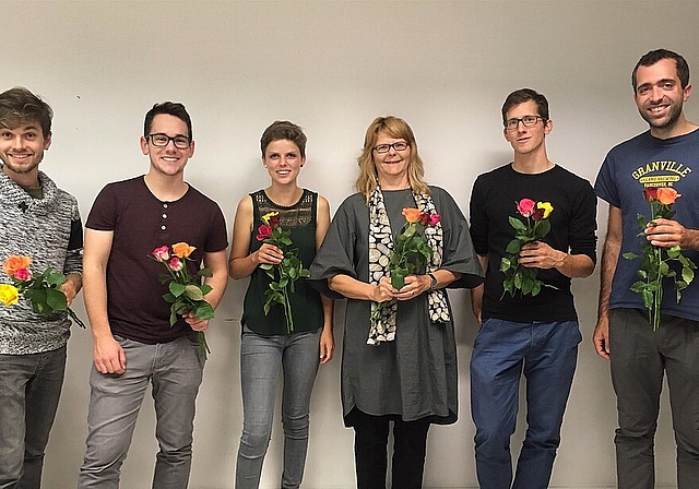 Der gewählte Vereinsvorstand von «Leona» (v.l.n.r) Jens Hinkelmann, Simon Nussbaumer, Anja Schaffner, Siv Lehmann, Matthias Tschopp und Raphael Schär. Auf dem Bild fehlt Michael Bertschmann. (Bild: ZVG)