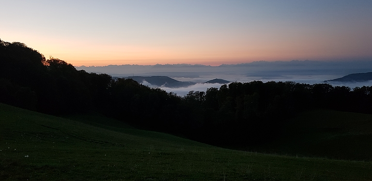 Bereits am frühen Morgen herrschten beste Bedingungen. (Bild: Urs Esslinger)