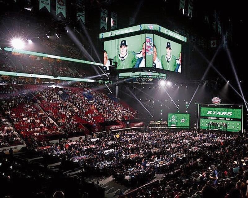 Gigantische Show: Der NHL-Draft lockt jeweils Millionen vor die TV-Geräte.