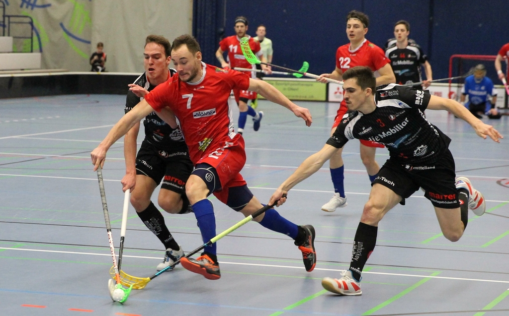 Das Fanionteam besiegte zum Auftakt ins neue Jahr den Derbyrivalen Lok Reinach mit 3:1. (Bild: Otto Lüscher)
