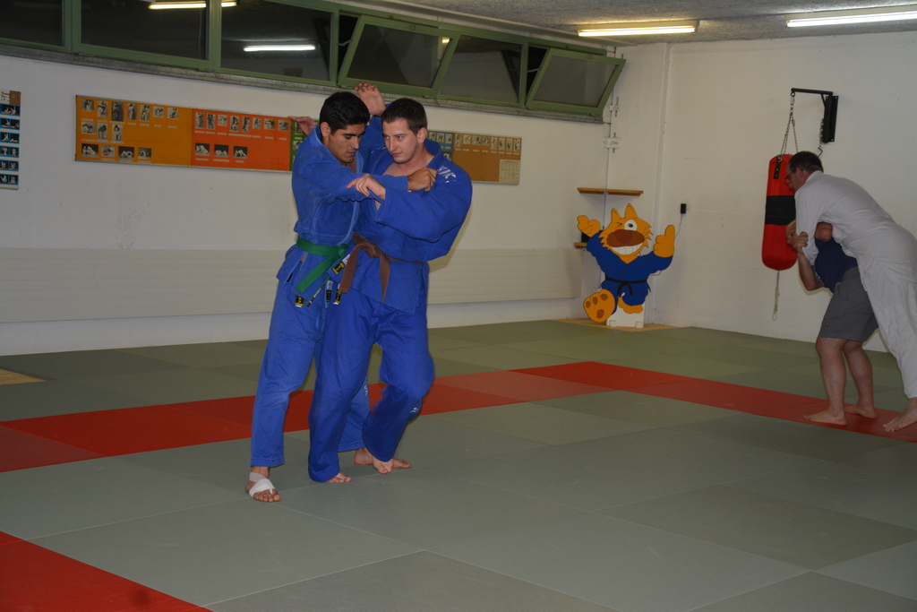 Heute: (v.l.) Ali Balen und Flavio Spielmann trainieren regelmässig und motiviert für das Ziel einer Oltner Judo-Kampfmannschaft im nächsten Jahr. (vwe)