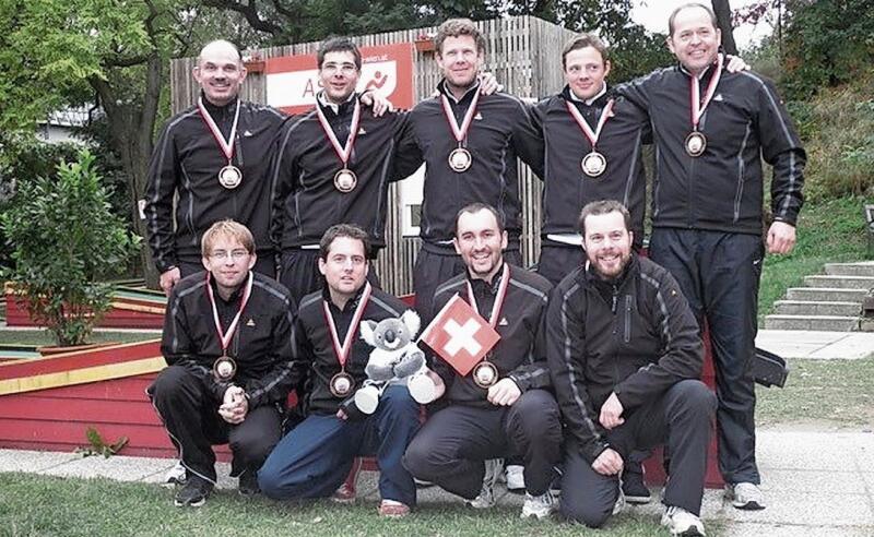 Einer der grössten Erfolge des Minigolfclubs Olten: der dritte Platz am Europacup 2010 in Wien. (Bild: ZVG)
