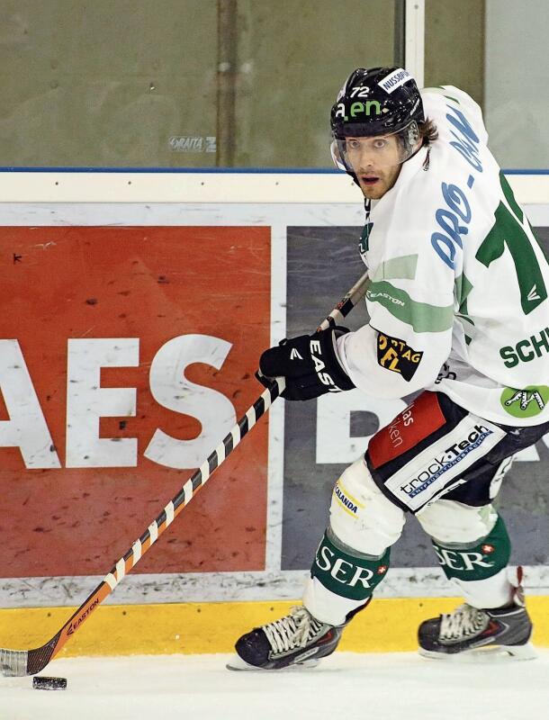 Jahrelang kannten die EHCO-Fans den Thaler Diego Schwarzenbach als flinken und treffsicheren Flügelstürmer in Grün-weiss oder Weiss-grün. (Bild: Archiv Hr. Aeschbacher)

