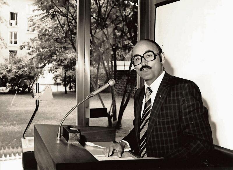 Hans Rudolf Lutz im Jahr 1978: Er war damals als Betriebsleiter des KKW Mühleberg bei der BKW tätig. (Bild: ZVG)
