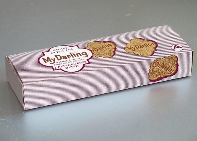 Charmante Biscuitsschachtel: «My Darling» aus dem Hause J. Altenburger.
