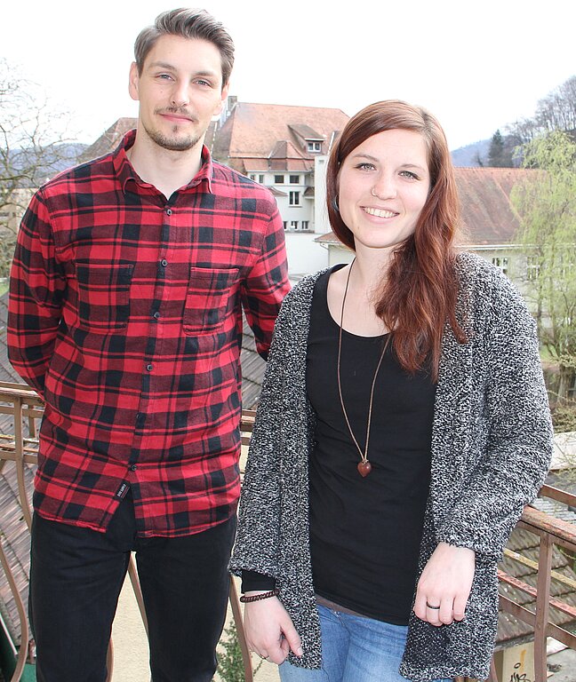 Neues Team der Offenen Kinder- und Jugendarbeit Trimbach: David Bieli und Fabienne Hurni. (Bild: mim)