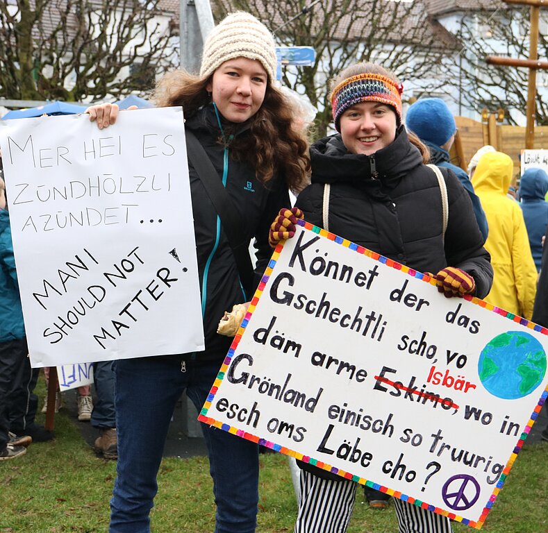 Sina Wilhelm und Caroline Hodel: «Wichtig ist nun, dass die Politik handelt!» (Bild: mim)