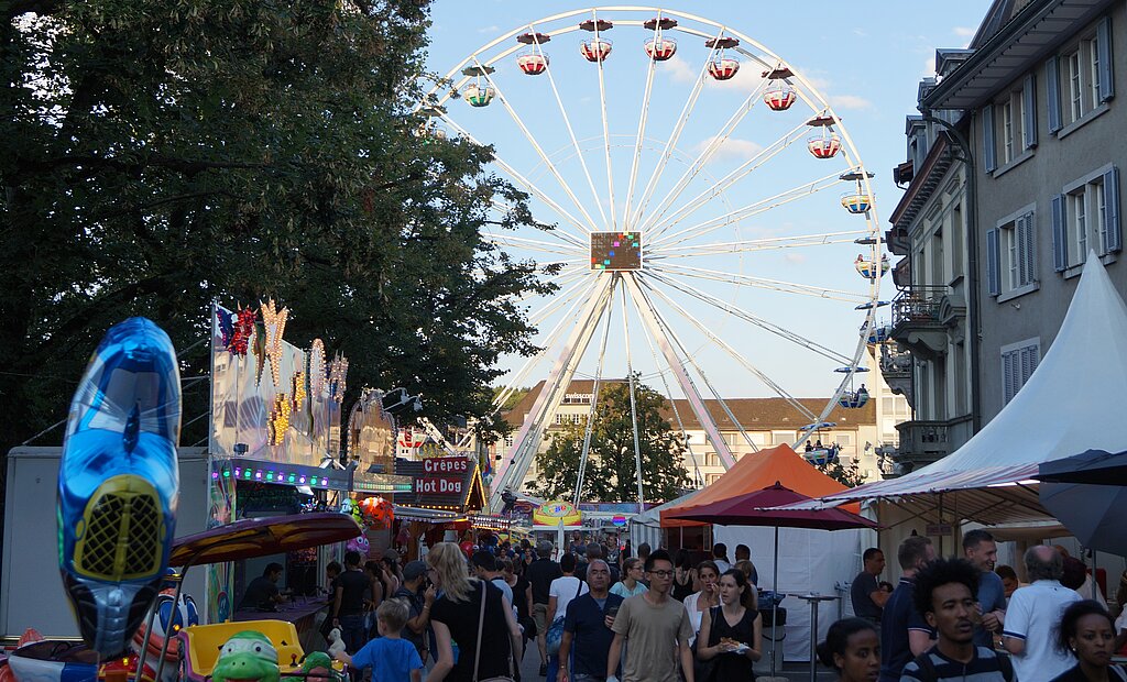 So wird es dieses Jahr nicht aussehen: Die Kilbi und auch das alternative Stadtfest mussten abgesagt werden. (Bild: F. Beidler)
