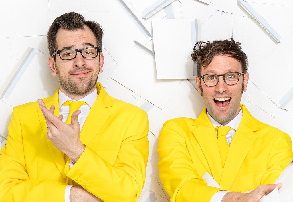 ... Kilian Ziegler &amp; Samuel Blatter sind gleich zwei Oltner Bühnenpaare für den Swiss Comedy Award 2020 nominiert worden. (Bild: ZVG)